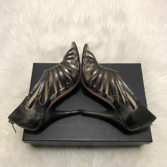 BCBGMaxAzria (Zoe) Leather Heels - Size 6 - Picture 2 of 9